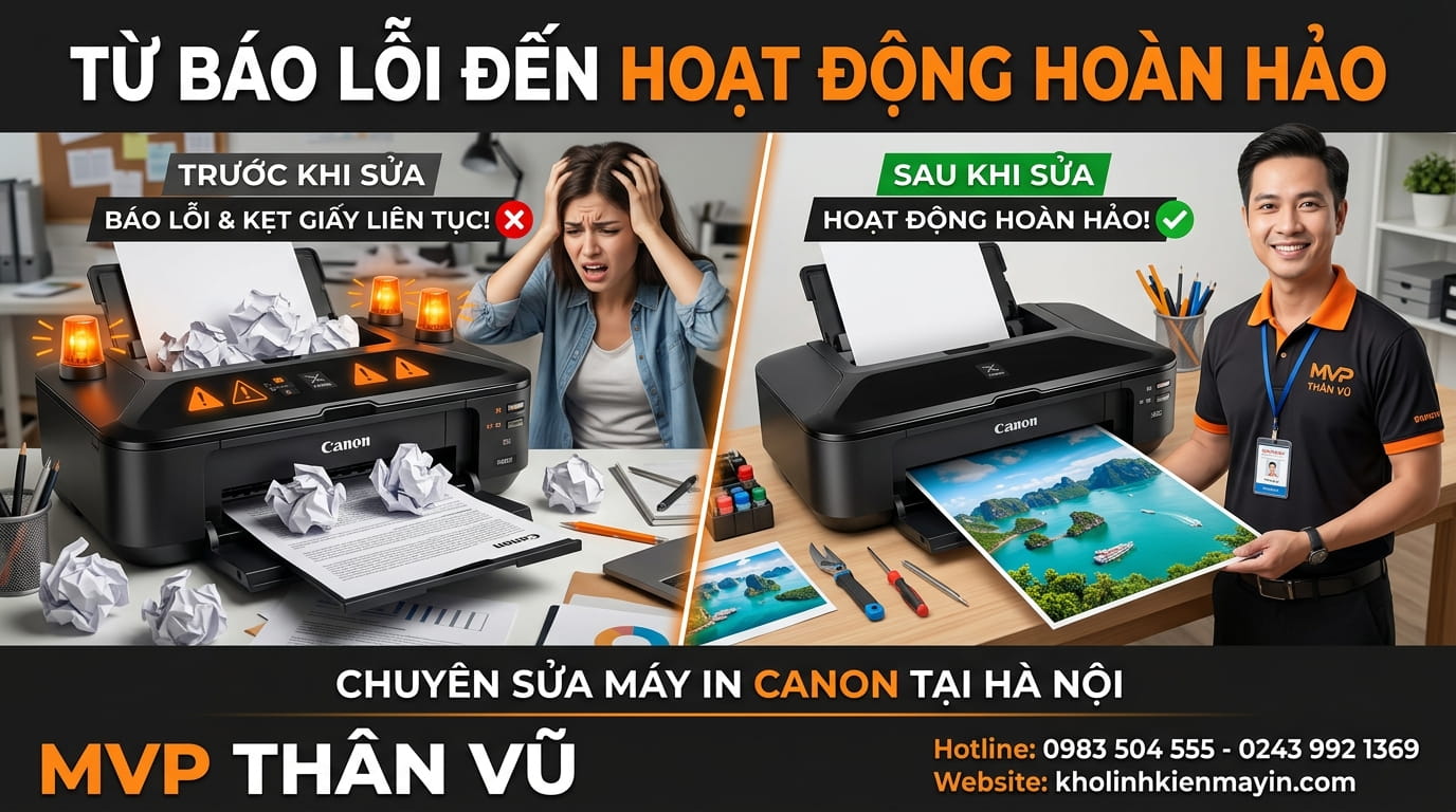 Cách xử lý lỗi máy in Canon không in được tại nhà đơn giản