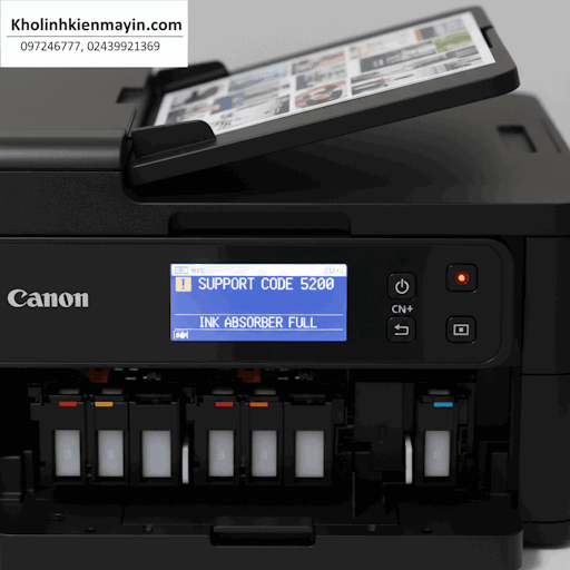 Bảng mã lỗi áp dụng cho các mã máy in phun màu Canon được tổng hợp đầy đủ