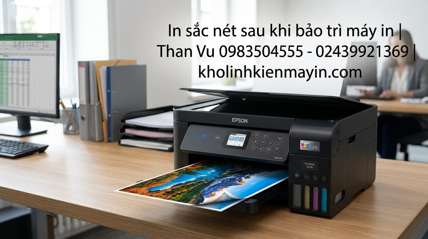 Dịch vụ bảo dưỡng máy in phun màu uy tín giá rẻ tại Hà Nội, hỗ trợ nhanh chóng tận nơi.
