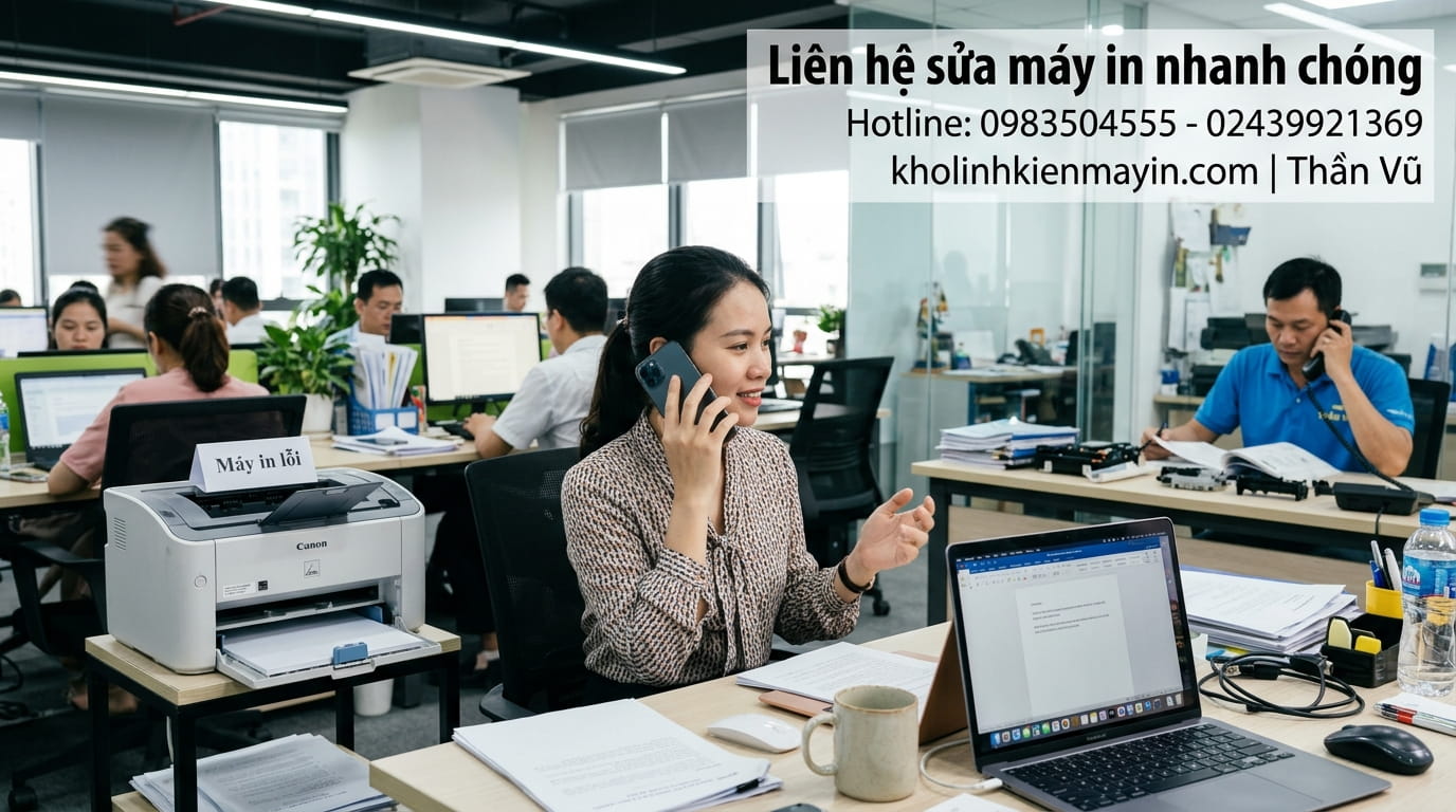Dịch vụ nhận sửa máy in phun màu uy tín tại Hà Nội, hỗ trợ nhanh, đảm bảo an toàn thiết bị.