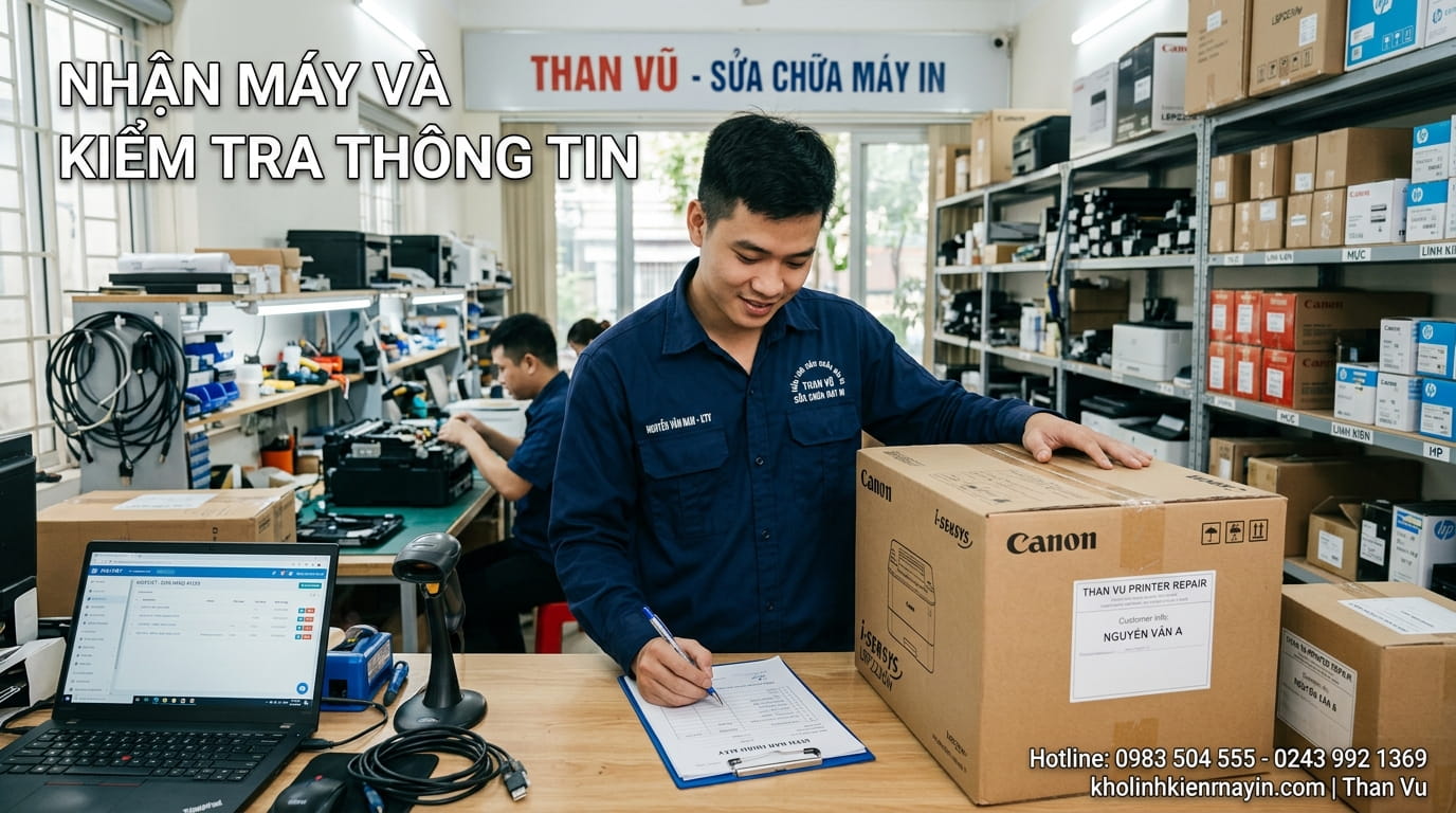 Các Bước Cần Làm Khi Gửi Máy In Phun Màu đi sửa