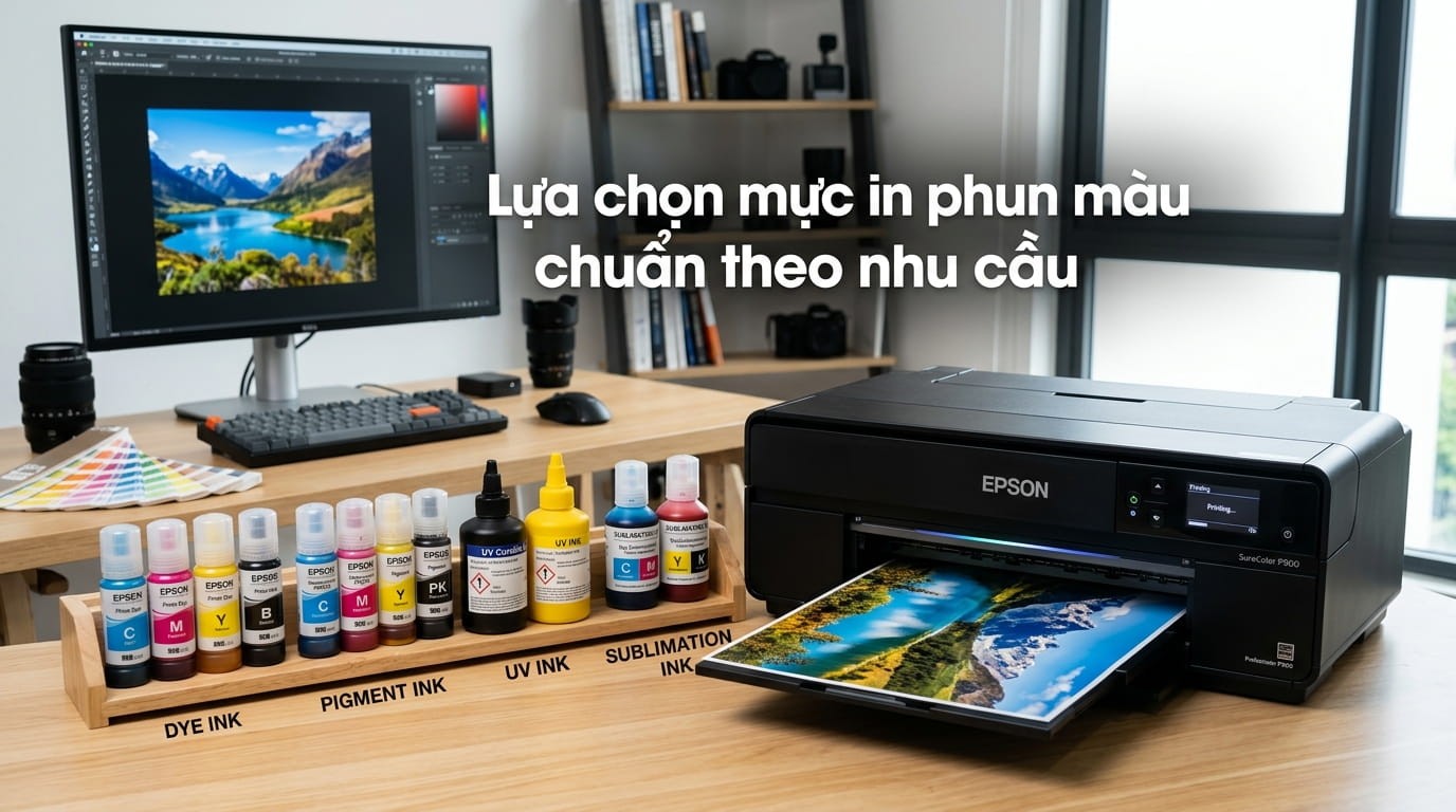 Lựa chọn loại mực in phun màu sao chuẩn theo nhu cầu sử dụng