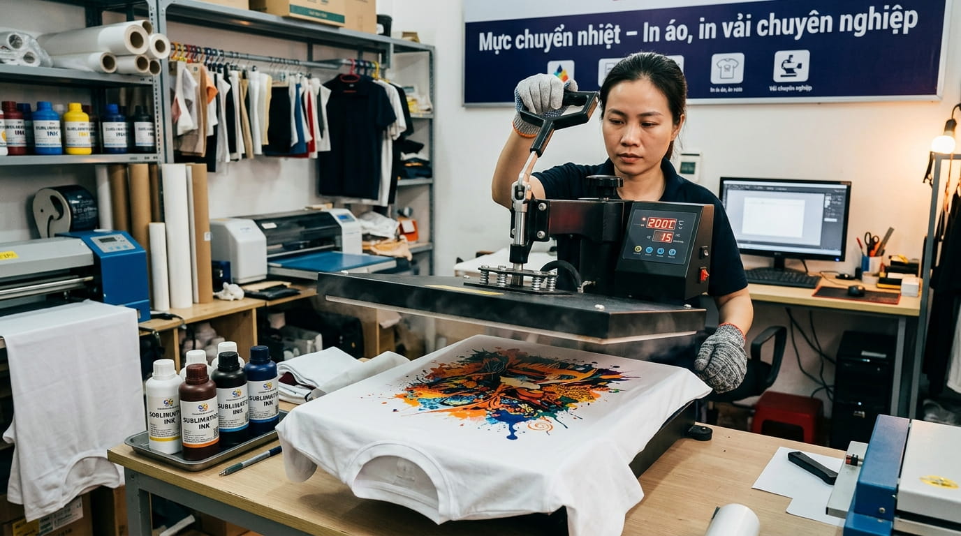 Mực in chuyển nhiệt và mực in PET