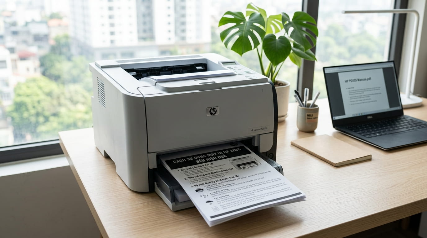 Cách sử dụng máy in laser đen trắng dùng gia đình bền hiệu quả
