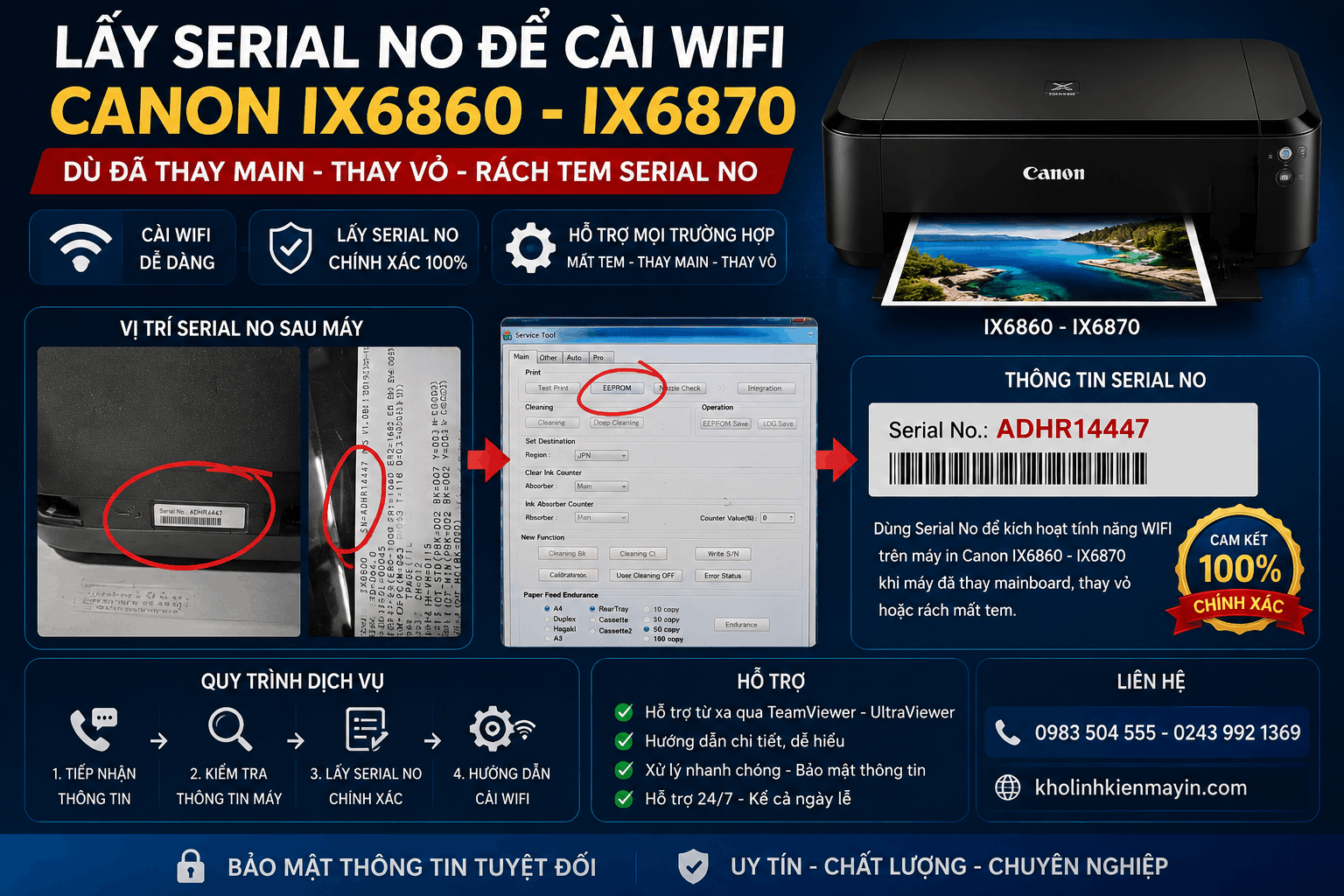 Hướng dẫn kết nối WiFi cho Canon IX6870 giúp in tài liệu thuận tiện hơn trong văn phòng.

