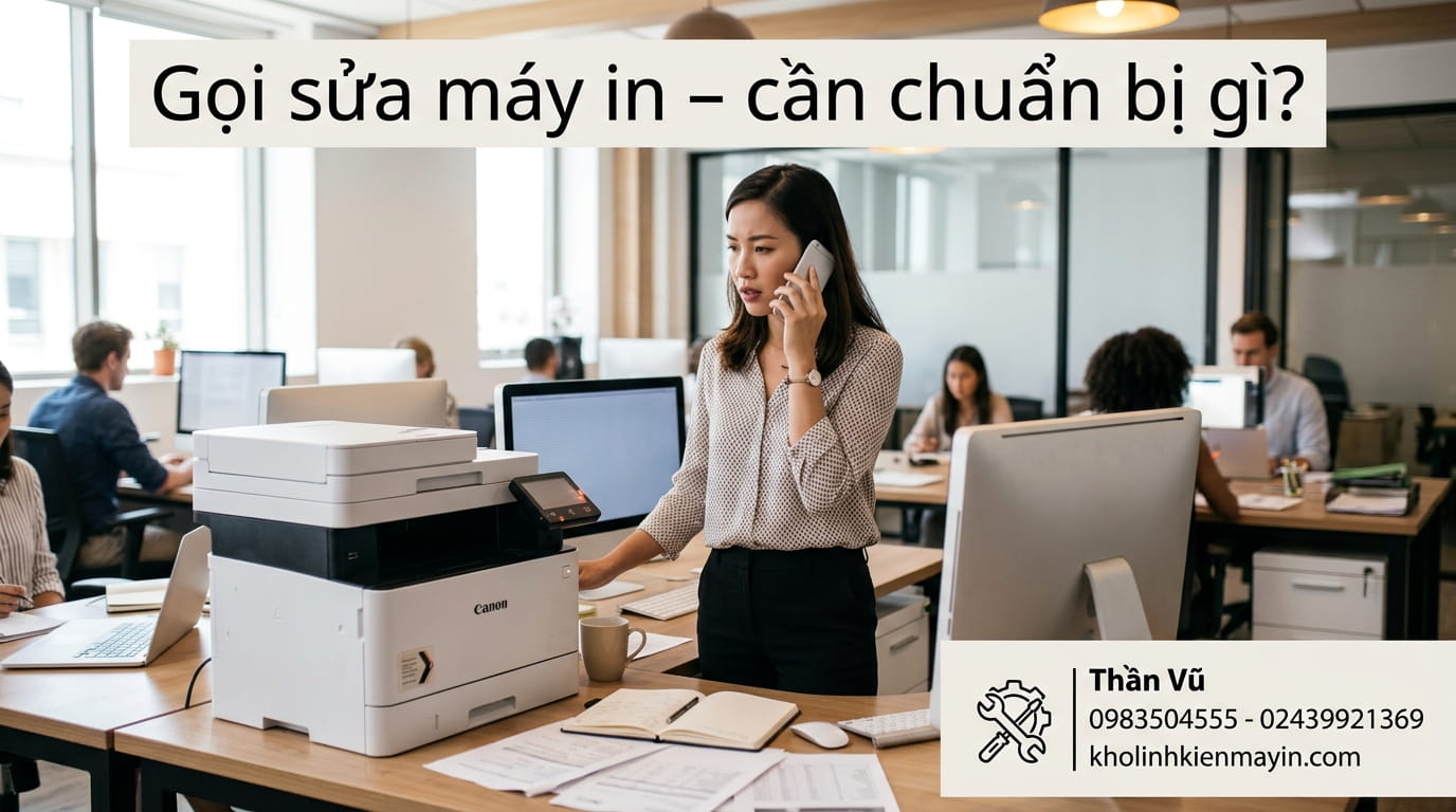 Khi báo gọi dịch vụ sửa chữa máy in máy tính máy văn phòng quý khách hàng cần làm gì ?
