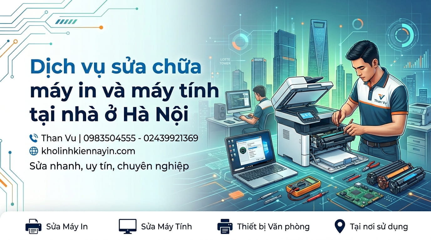 Kinh nghiệm gọi thợ sửa máy tính, máy in uy tín giúp tránh phát sinh chi phí không cần thiết.