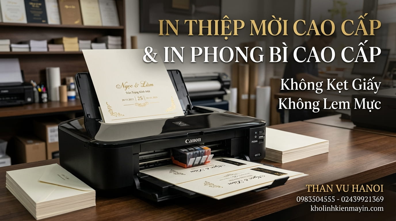Kinh nghiệm chọn máy in phong bì giấy mỹ thuật dày giúp máy vận hành ổn định và bền bỉ.