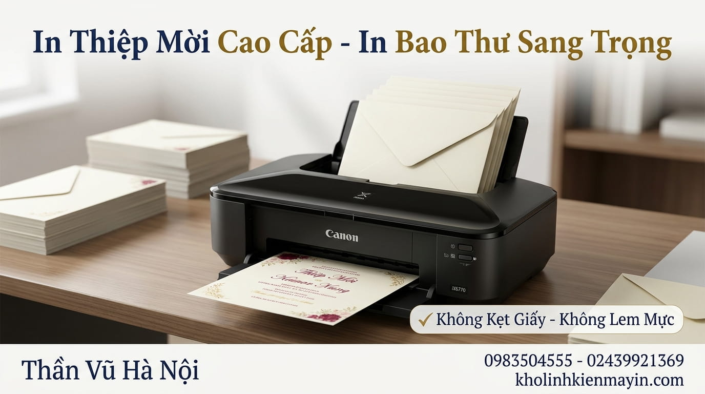 Lựa Chọn Máy In Màu In Phong Bì thư túi giấy Gân Dày 300g