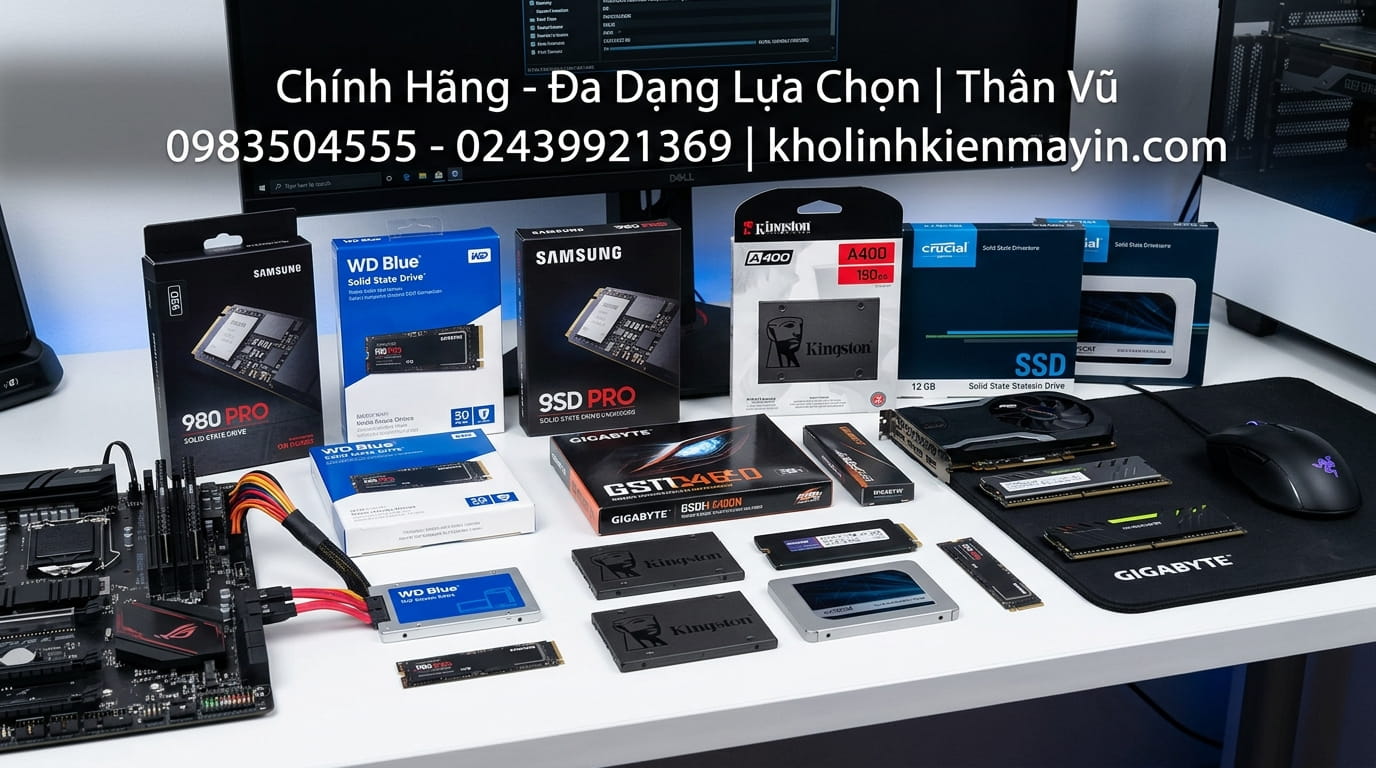 Dịch vụ thay ổ cứng SSD, HDD cho máy tính tận nơi, kỹ thuật chuyên nghiệp, bảo hành đầy đủ.