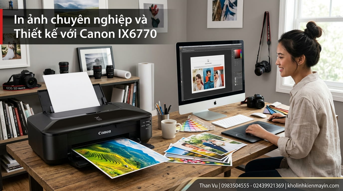Tốc độ in Epson L1300 và Canon IX6770 bên nào nhanh hơn – Canon nhỉnh hơn về tốc độ in tài liệu