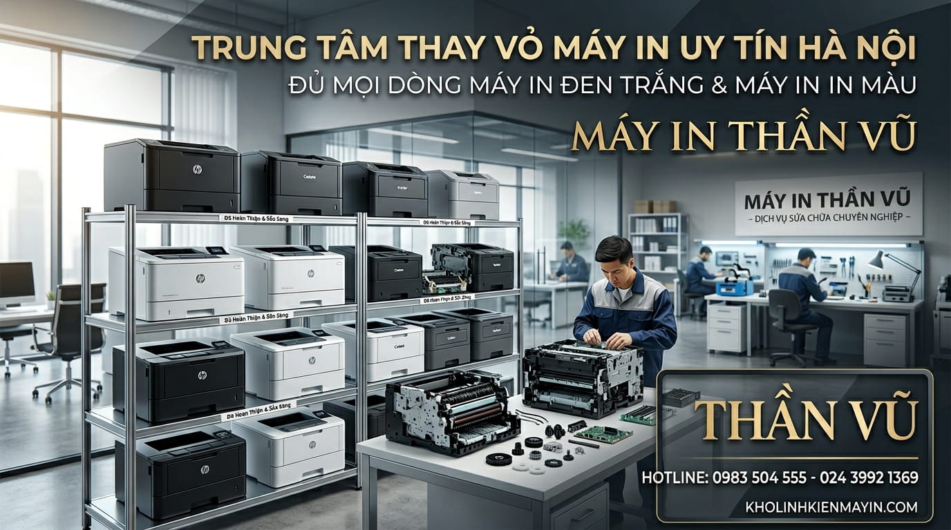 Thay khung xương máy in Canon 2900, HP 402d, Epson và nhiều dòng máy in khác tại Hà Nội.