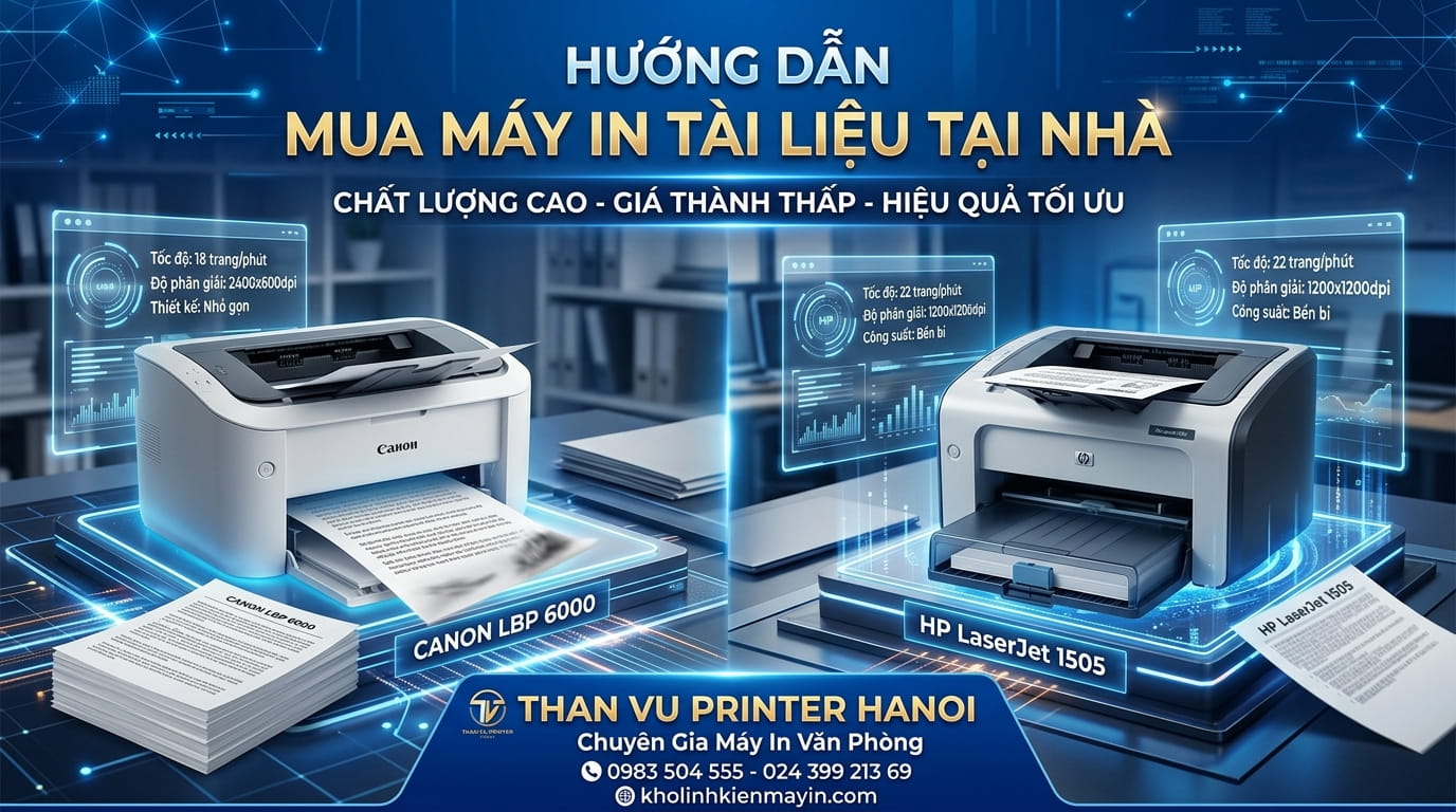 Máy in đen trắng nào tốt cho nhu cầu in tài liệu tại nhà, vận hành ổn định và dễ sử dụng.