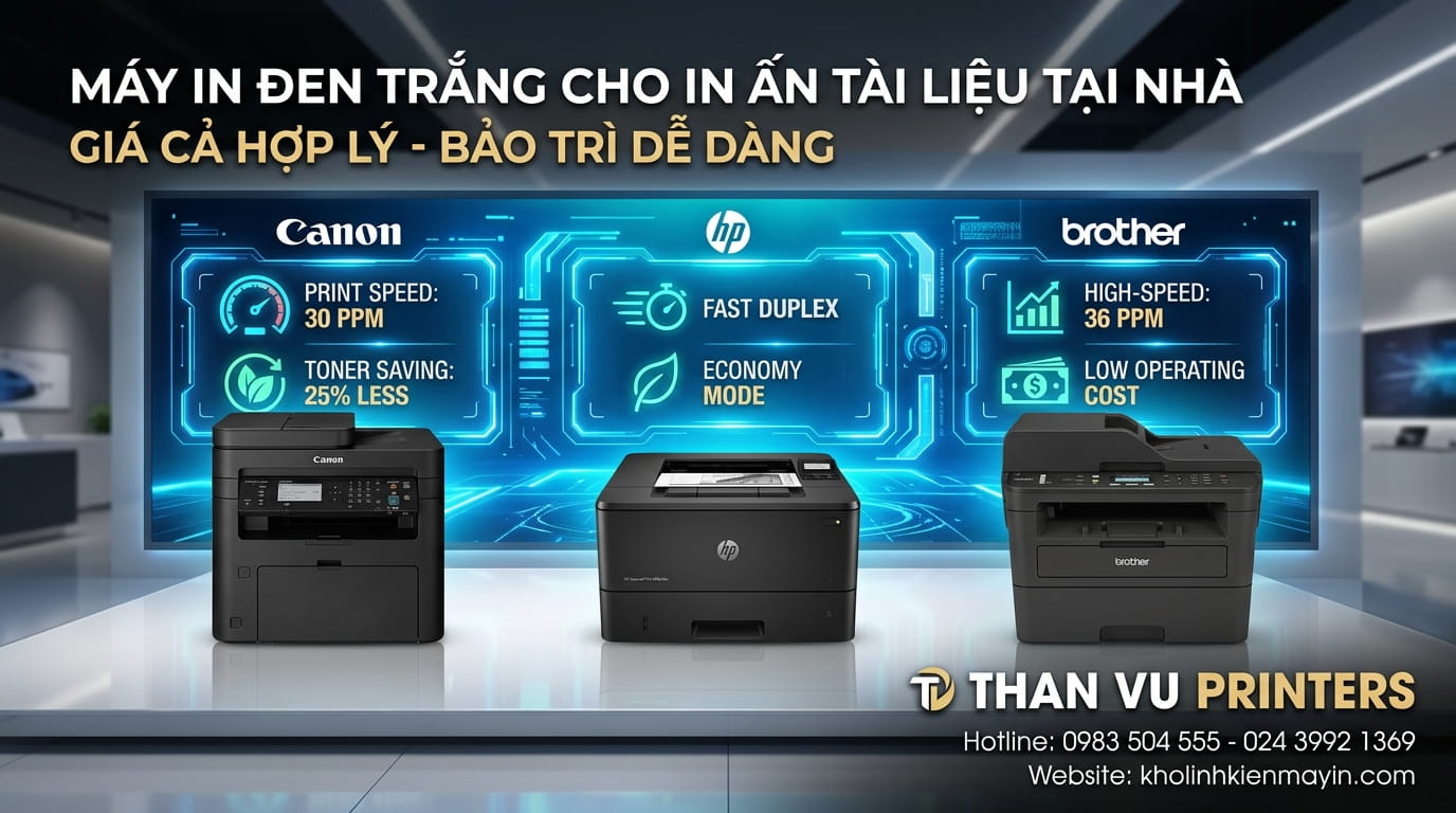Tư vấn mua máy in laser đen trắng cho học sinh, sinh viên với chi phí hợp lý và chất lượng ổn định.