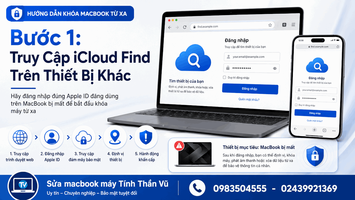 Bước 1: Truy Cập Cổng Quản Trị Đám Mây iCloud
