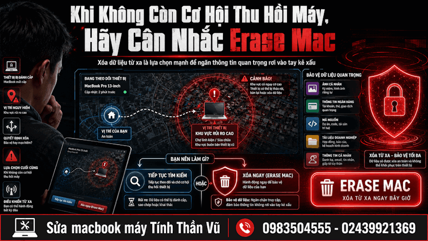 Khi Nào Nên Sử Dụng Lệnh Hủy Diệt: Xóa Dữ Liệu Từ Xa Erase Mac

