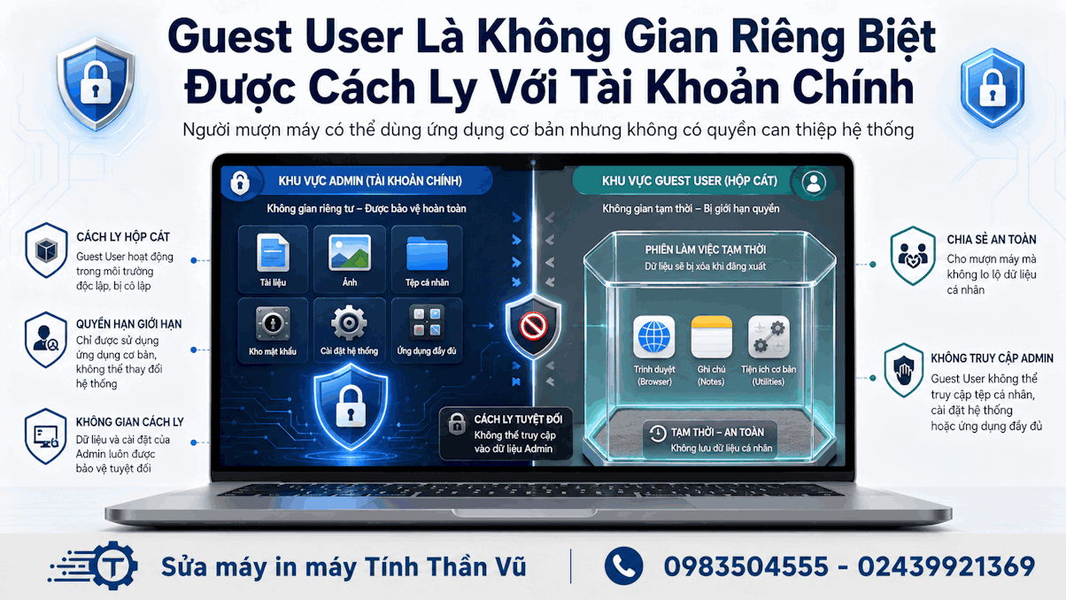 Hướng Dẫn Chi Tiết 4 Bước Kích Hoạt Tài Khoản Guest macOS
