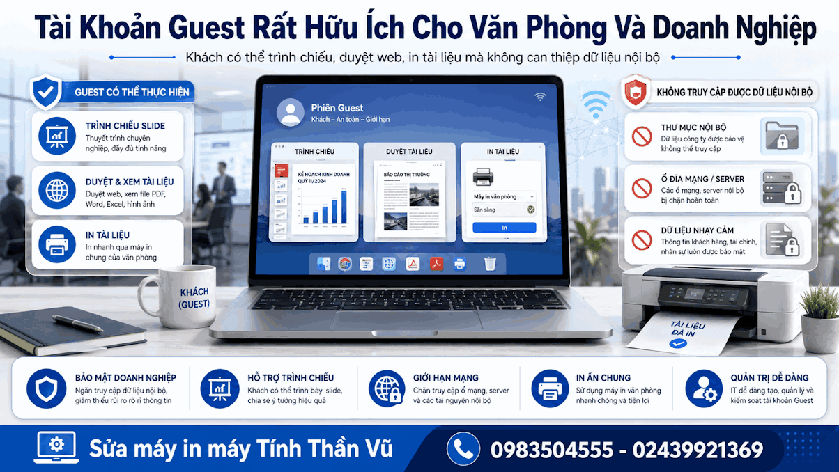 In Ấn Từ Tài Khoản Khách Và Lời Khuyên Của Chuyên Gia
