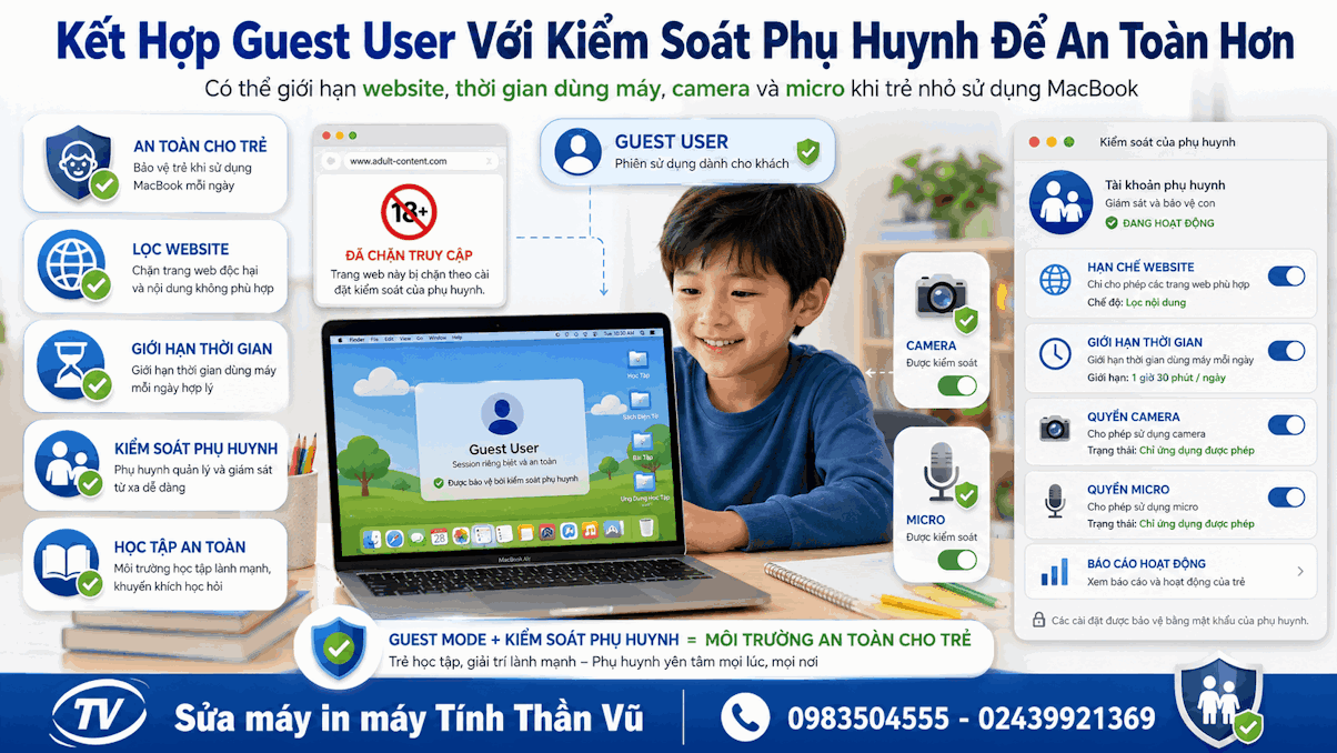 Quản Lý Thiết Bị Hiệu Quả Khi Kích Hoạt Tài Khoản Guest macOS

