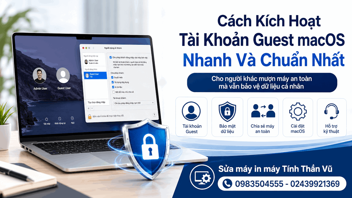 Cách Kích Hoạt Tài Khoản Guest macOS Nhanh Và Chuẩn Nhất