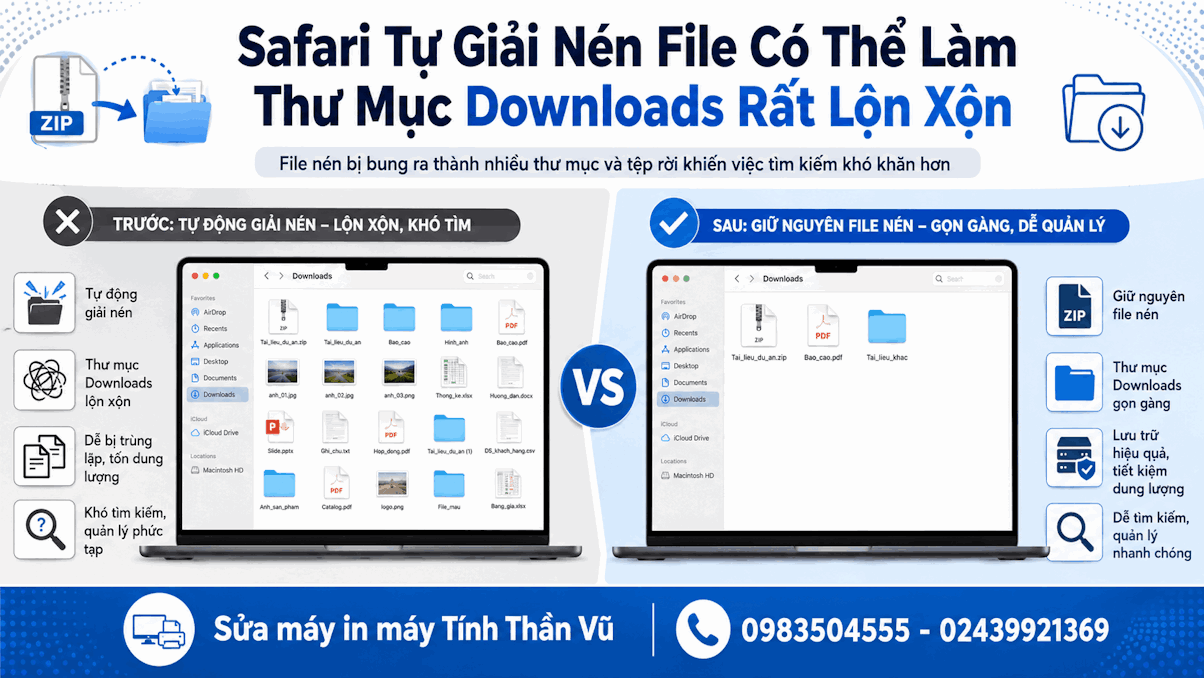Cách Tắt Tự Giải Nén Tệp Tin Trên Safari Cực Nhanh Chóng