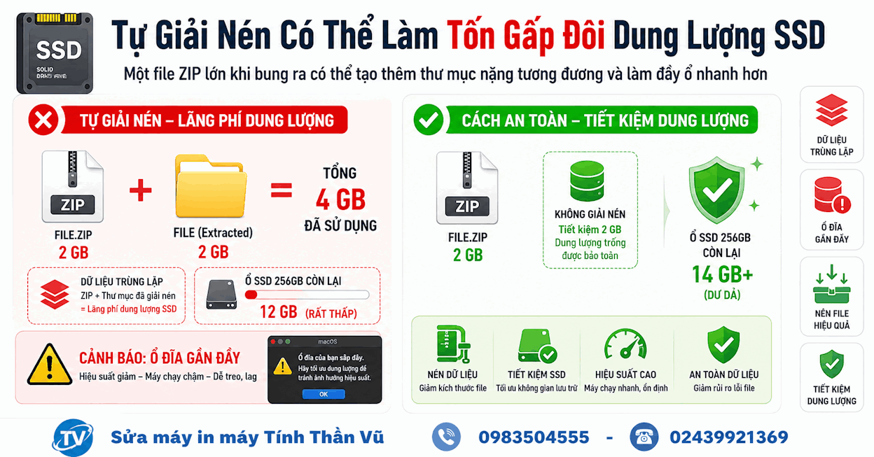 Sửa Máy Tính Thần Vũ - Hỗ Trợ Tắt Tự Giải Nén Tệp Tin Trên Safari Khu Nhổn