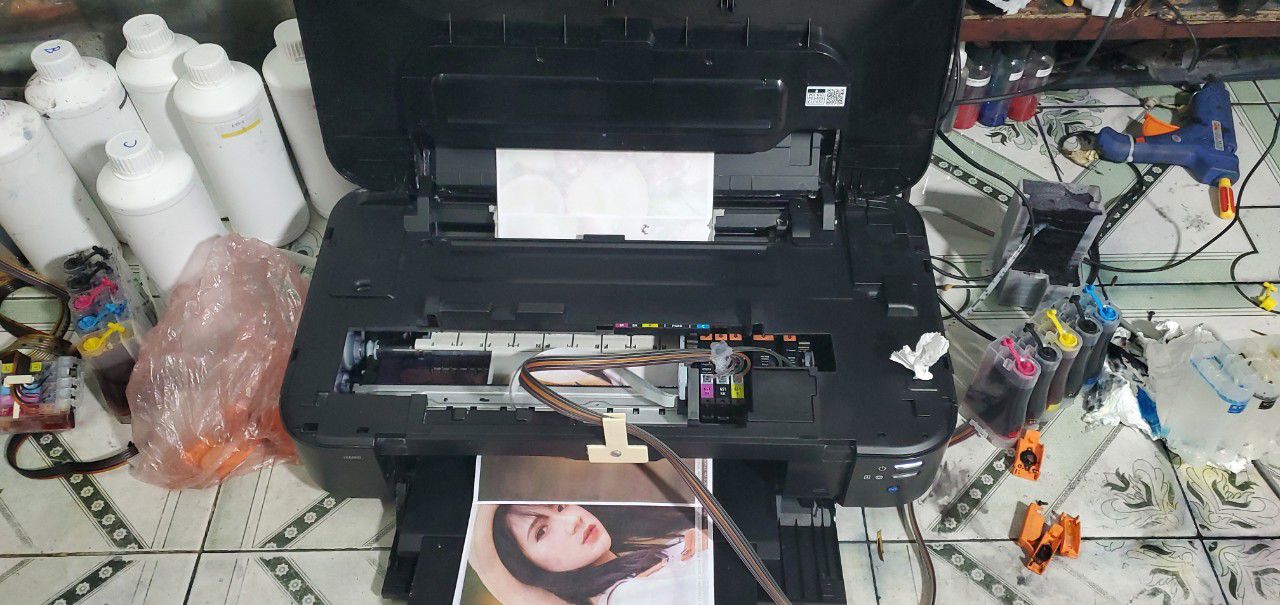 hệ thống mực ngoài liên tục cho máy màu Canon