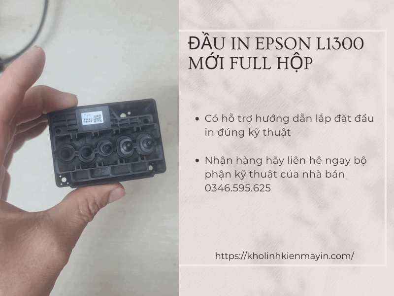 Đầu in đầu kim phun máy in màu Epson L1300 PX1004 PX1001 hàng mới chuẩn full hộp
