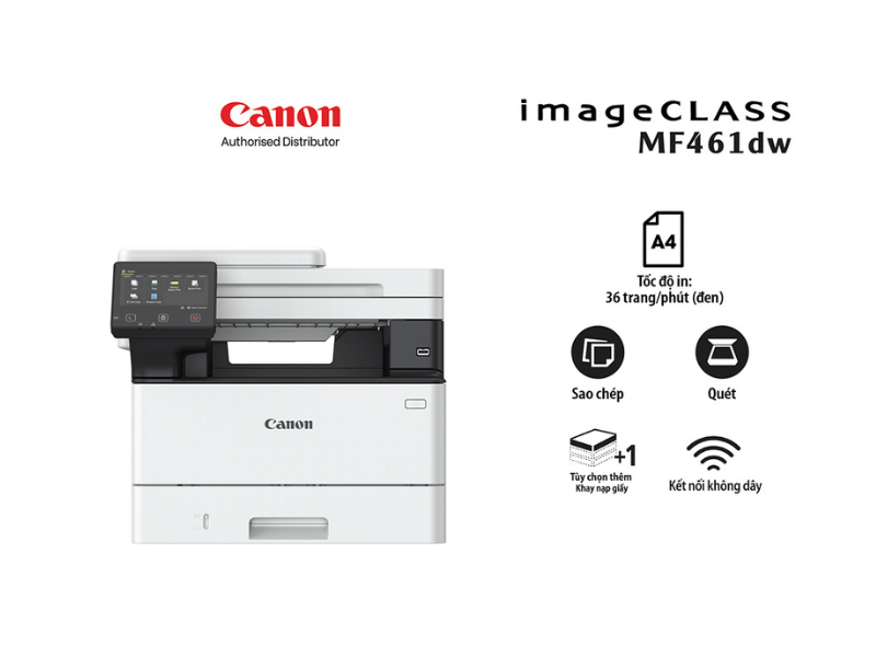 Máy In Laser Đen Trắng Canon MF461DW Hàng Mới Full Hộp chuẩn
