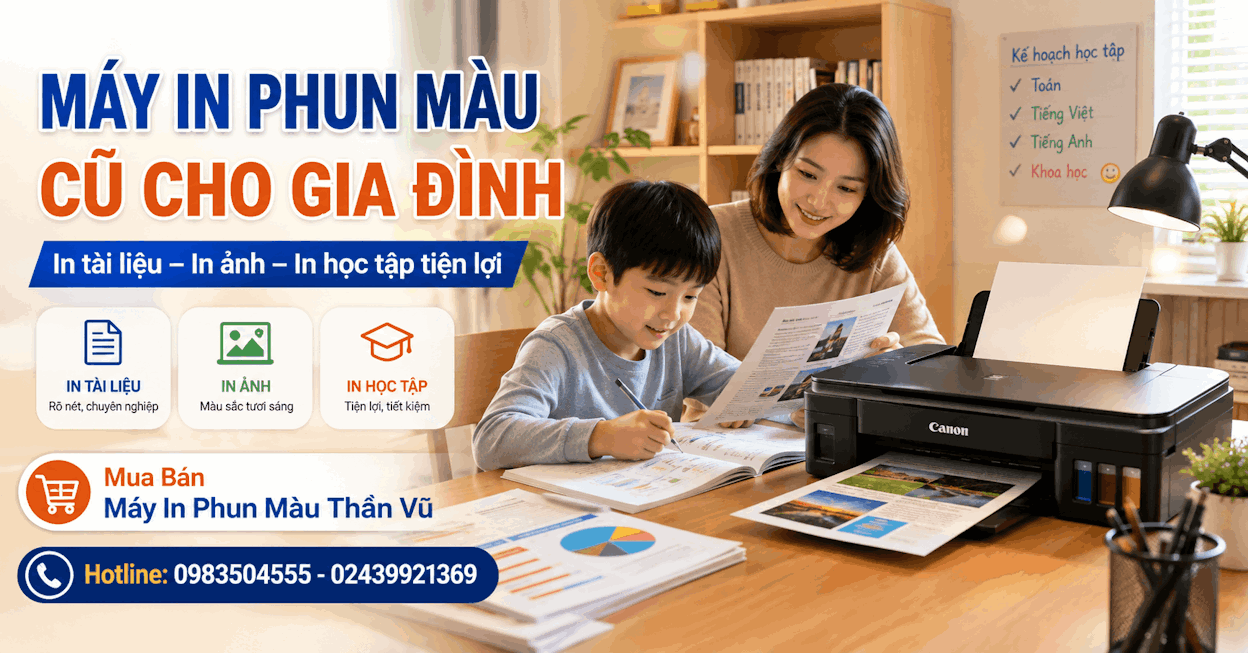 máy in ảnh gia đình, ảnh kỷ niệm, ảnh học sinh và tài liệu học tập màu; giúp bài viết bao phủ nhu cầu khách cá nhân.