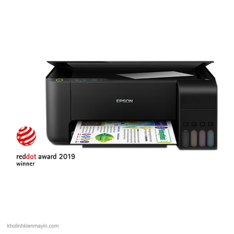 Máy In Phun Màu Epson L3110 Cũ Đa Năng Giá Rẻ, In Nét
